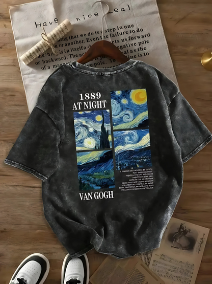 T-shirt Oversize Liquid Acid Van Gogh